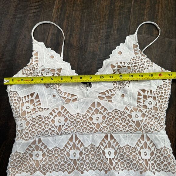 Lulu's White Lace Mini Dress - Picture 11 of 16